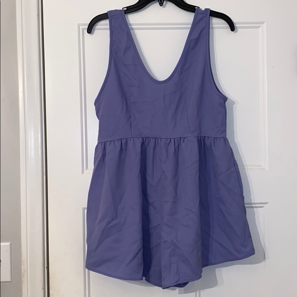 Lavender romper. Audrey: M